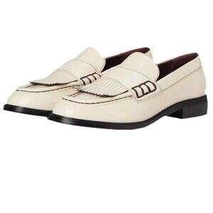 Franco Sarto Loafer Alonzo Slip-on Ivory White Preppy Academia Loafer Size 6